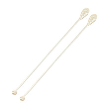 2 stuks strikken Chinese sluiting knoppen strik Chinese-abrikoos