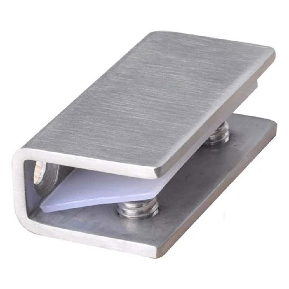 Glass To Wall Bracing Clamp Stainless Steel Bracket For 8Mm To 12Mm Thick Glass Adjustable Wall Mounted Glass Support With Micro Adjusting Screw And R 9454554524573