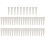 50pcs Elegant Flower Packaging Bags With Metallic Edges-White 1