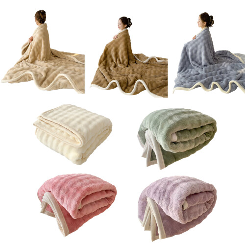 Weiche Überwurfdecke, warme Decken, Überwurfdecken, Sofa,-Khaki 2