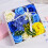 Artificial Rose Flower Box Storage Case Jewelry Box-Blue 7