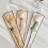 50pcs Elegant Flower Packaging Bags With Metallic Edges-White 5
