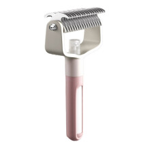Pet Deshedding Kamsproeier Zacht massagehulpmiddel voor het-Roze