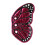 1 Pair Butterfly Wing Iron on Patches Embroidered Patches-Red 6