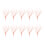 10Pcs Artificial Stems Flexible Perfectly for Shop Window-Red 1