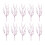10pcs Plastic Frosted Flower Picks Decorative Stems-Pink 1