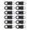 12Pieces Zippers Pull Replacement Set Zippers-Black number 8 1
