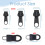 12Pieces Zippers Pull Replacement Set Zippers-Black number 8 2