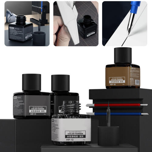 Easy To Use Water Based Model Detail Liquid Liner Fluid-Grey 2