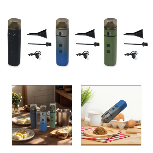 8.1oz Weight Ergonomic Lightweight Wireless Herb Grinder-Green 2