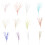 Artificial Flower Stems Pack of 10pcs Shatterproof Plastic-Pink 2