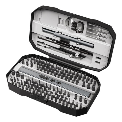 156 in 1 Electric Screwdriver Adjustable USB C-Grey 153 in one