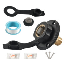 Campers Trailer Water Fill Inlets Part 3/4In GHT Female-Black