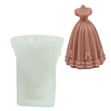 Wedding Dress Silicone Molds Evening Gown Silicone Candle Molds