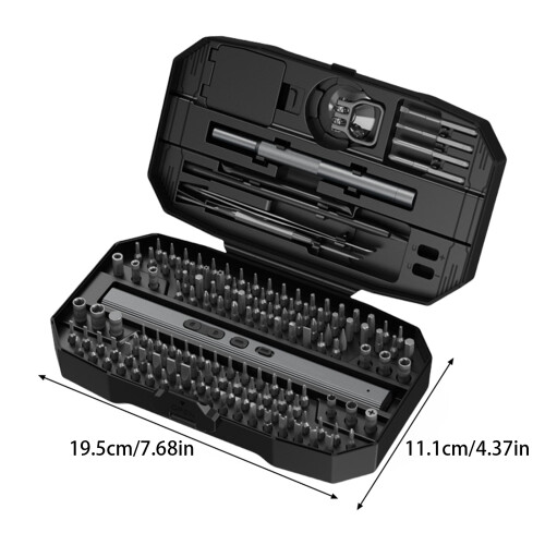 156 in 1 Electric Screwdriver Adjustable USB C-Grey 153 in one 1