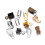 200 stks/set String Lint Lederen Clip Tip Koord-Gemengde kleur 5