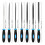 13Piece Hand File Set with Cleaning Brush for Model Maker-Blue 4