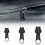 12Pieces Zippers Pull Replacement Set Zippers-Brown No. 5 6