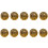10Pcs Cloud Pattern Buttons Metal Sewing Buttons Fasteners-C 1