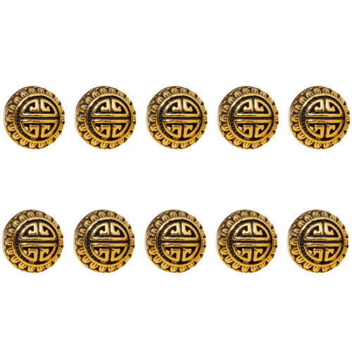 10Pcs Cloud Pattern Buttons Metal Sewing Buttons Fasteners-C