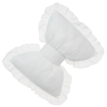 Oreiller à nœud papillon à breloques pour voiture, pour-Blanc