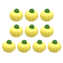 Porte-cartes pratiques en forme de citrouille, 10 pièces,-Jaune