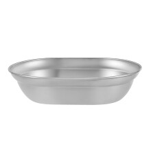 Speiseteller aus 304 Edelstahl, Metallteller,-tiefes Becken