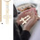 10Pieces Crossed Pendant Keychain with Drawstring Bag For 4
