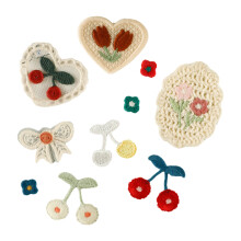 10 Pcs Applique Patches Love Heart Embroidered-Set of 10 pieces