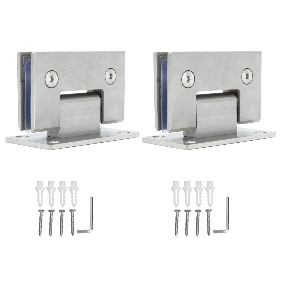 Frameless Shower Door Hinges Hardware, 90 Degree Shower Door Hinge With Adjustable Design For Glass Enclosures, Durable And Scratches Resistance Stain 9454554534398