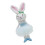 Ornement de lapin de vacances, peluche faite à la main,-Bleu 1
