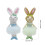 Ornement de lapin de vacances, peluche faite à la main,-Bleu 2