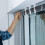 Presilhas de encaixe para cortinas horizontais, resistentes e duráveis, em plástico transparente de 2,5 polegadas, com design oculto, suporte para 5