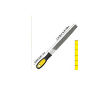 12 inch Flat Metal File,High Carbon Steel Wood File, Premium Steel Construction, with Soft Grip for Filing Curves and Straight Lines in Metal, Wood or