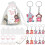 Jungle Animal Keychains Zoos Animal Keychains Keyring with 4