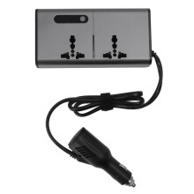 Inverter con protezione da sovraccarico sicura, adattatore caricabatterie portatile per auto per inverter di potenza per auto da 200 W, supporta