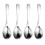 Cuillères à soupe rondes en acier inoxydable,-taille moyenne 1