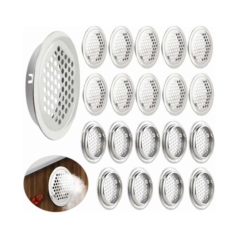 High-Quality Stainless Steel Mesh Hole Louver, Circular Soffit Vent For Cabinets And Shoe Cabinets Ensuring Fresh Odorless Surroundings 9135470003631