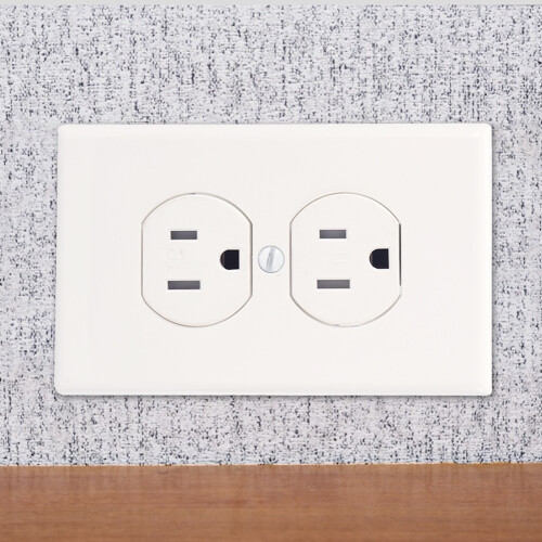 Πρίζα αυτογείωσης, ανθεκτική στις κρούσεις, θερμοπλαστική, ηλεκτρικές πρίζες με 2