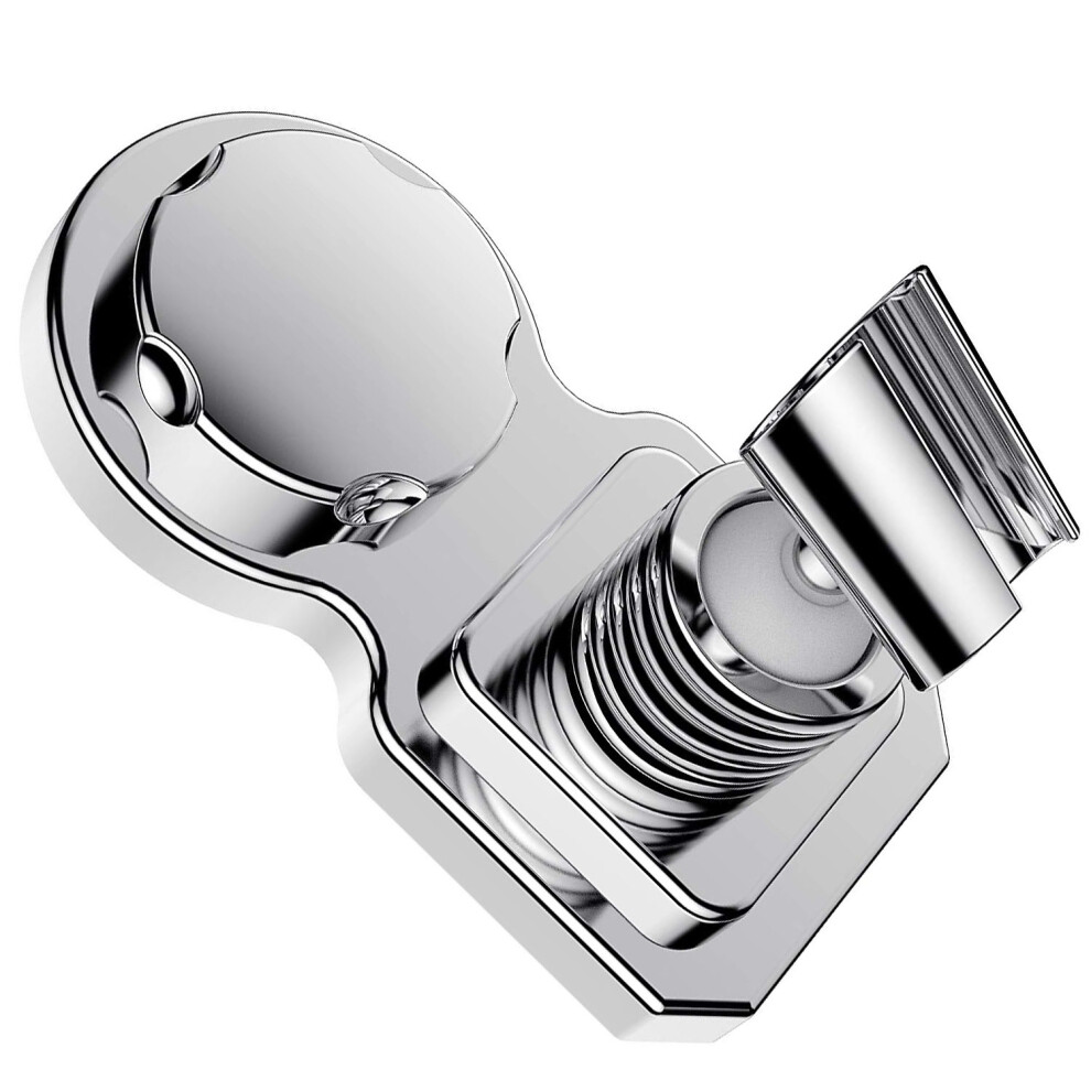 Pivoting And Rotating Bracket Shower Head Bracket, Angle Adjustable Wall-Mount Handshower Holder, Removable And Reusable For Smooth Surfaces 9135470017065