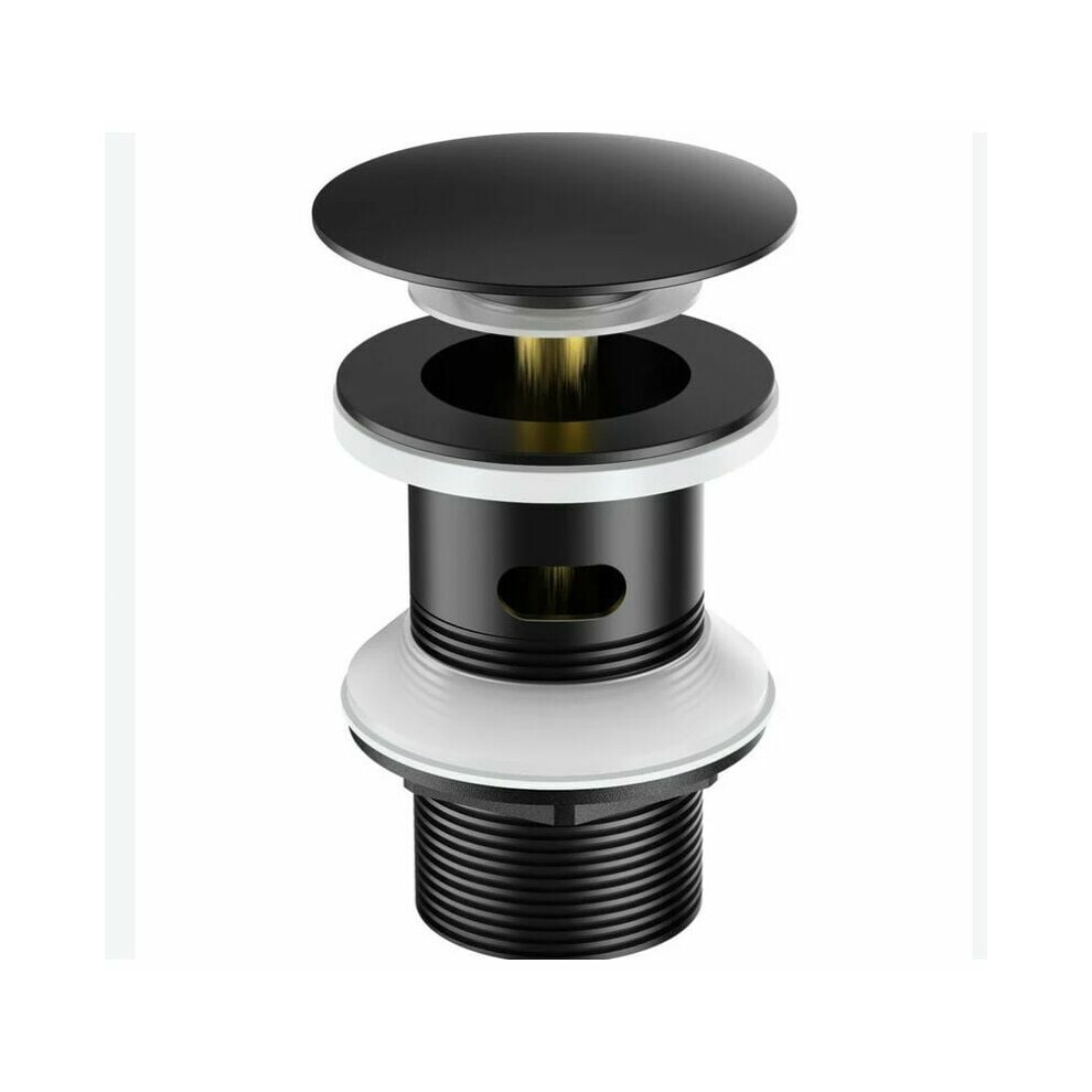 Durable Bathroom Sink Drain, Pop-Up Drain With Automatic Overflow, Easy Cleaning, Corrosion-Resistant Zinc Alloy, Suitable For Most Basins, Quick Inst 9135470003822