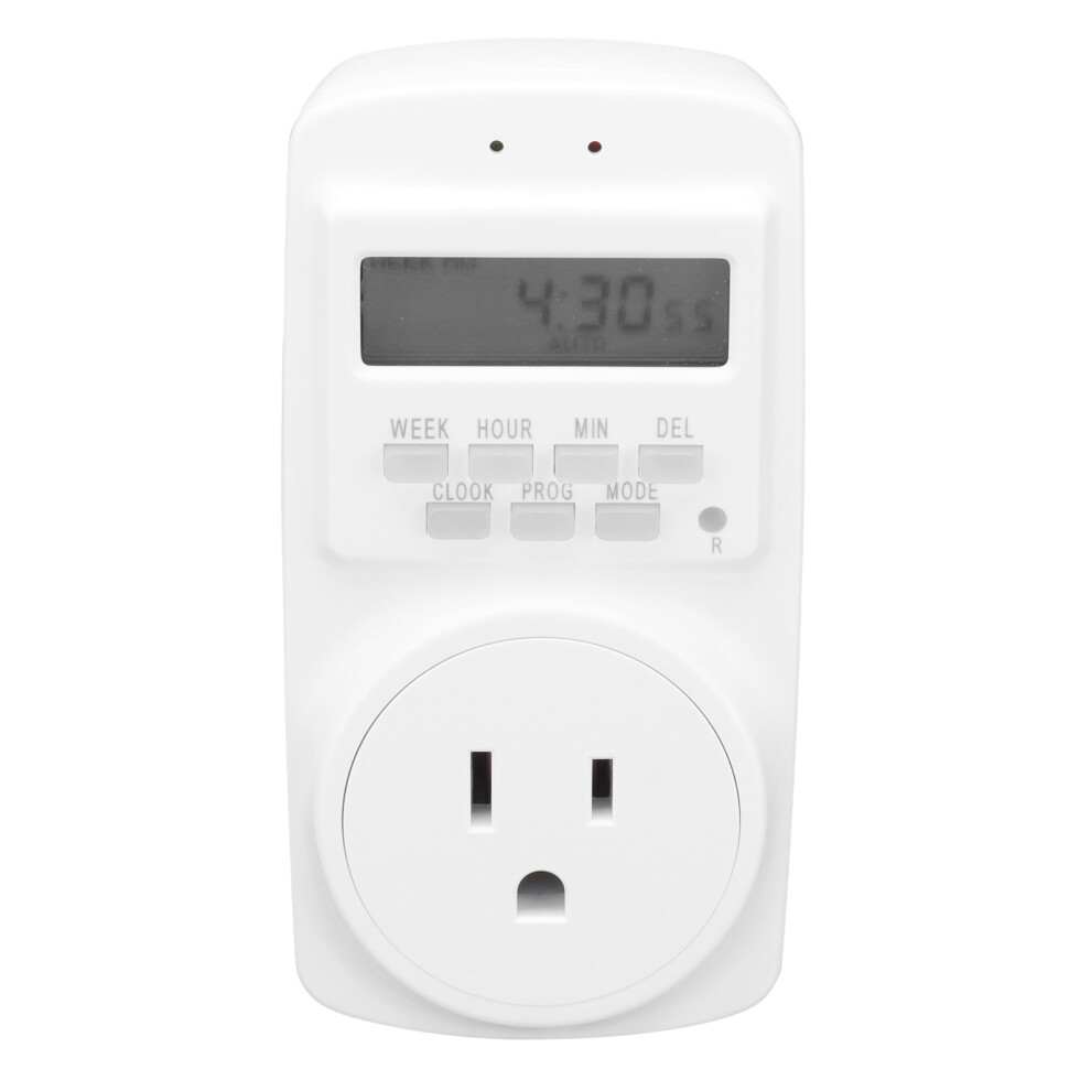 Flexible Schedule Programmable Digital Timer, Energy-Saving Outlet Timer For Lights, Fans, Kitchen Appliances, Mobile Phone Chargers, Heaters, Air Con 9454554537078