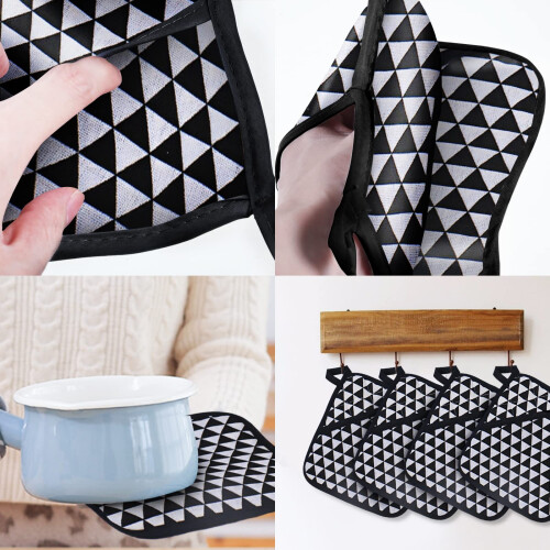 4pcs/set Versatile Pot Holders With Pocket Kitchen Assistant 1