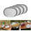 4er-Pack multifunktionale Teller aus 304 Edelstahl, 2