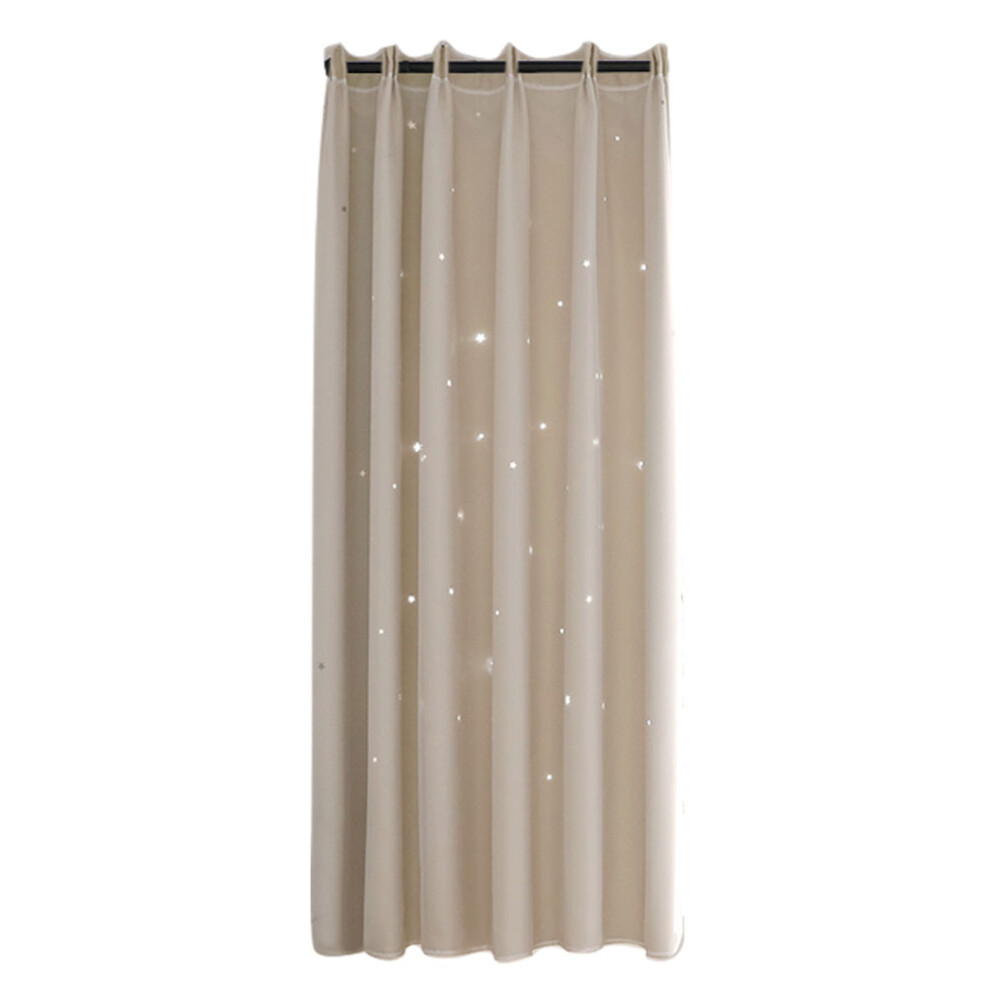 Kids Curtains for Bedroom Room Darkening Thermal Insulated Vivid Star Pattern Polyester Grommet Panels Romantic Look Hollow Stars Design Window Curtai