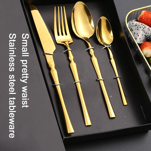 Heavy Duty Stainless Steel Flatware, Comfortable Handle Rustic Cutlery Set with Exquisite Design, Dishwasher Safe Silverware for Everyday Use 2