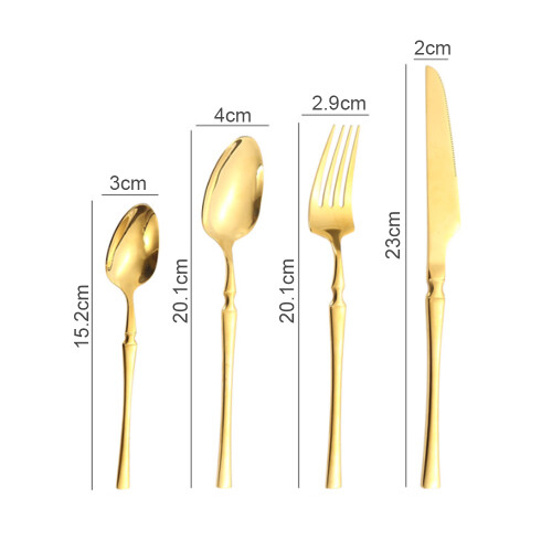 Heavy Duty Stainless Steel Flatware, Comfortable Handle Rustic Cutlery Set with Exquisite Design, Dishwasher Safe Silverware for Everyday Use 1