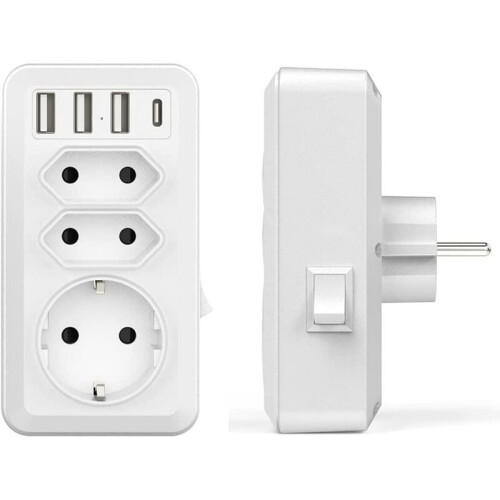 Surge Protector with Mountable Wall Outlet, Advanced Safety Features for Indoors, SmartCharge Technology for Optimized Charging, Over-current Protecti
