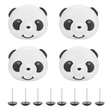 Prendedores de Edredom com Estampa de Panda e Antiderrapantes, Fixadores de Lençol Ajustáveis para Colchões e Protetores de Colchão, Travas