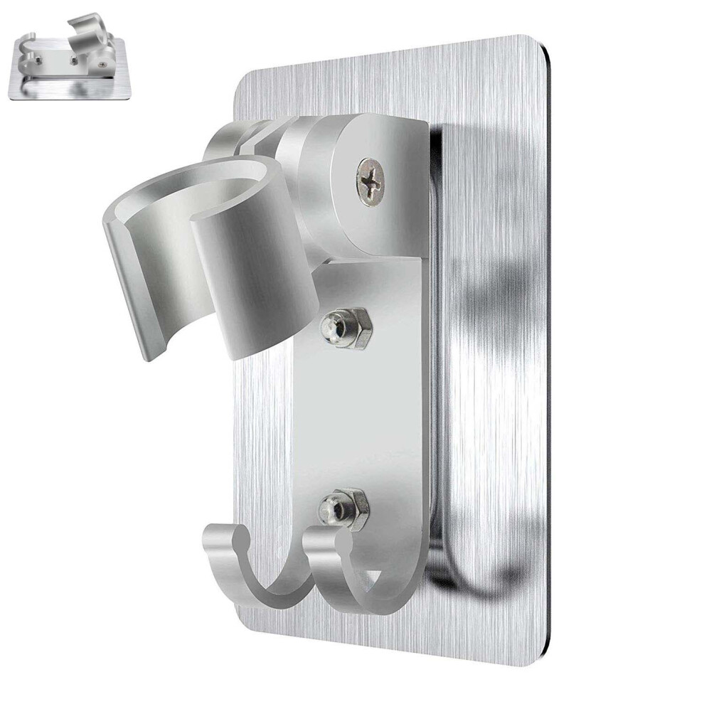 Adjustable Shower Wand Holder For Home Hotel Rv, Heavy Duty Rust-Proof Shower Head Mount With Strong Adhesive From Germany, Supports Up To 15 Pounds F 9135470017058